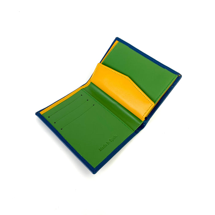 Cartera de piel Daniel Chong - Azul