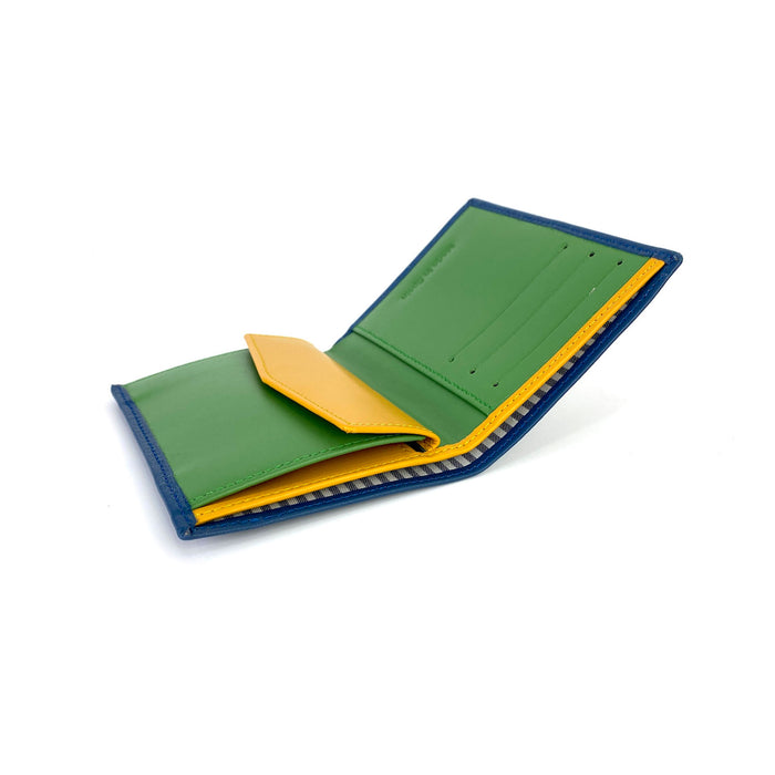 Cartera de piel Daniel Chong - Azul