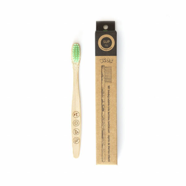 Cepillo de dientes de bambú infantil - Suave