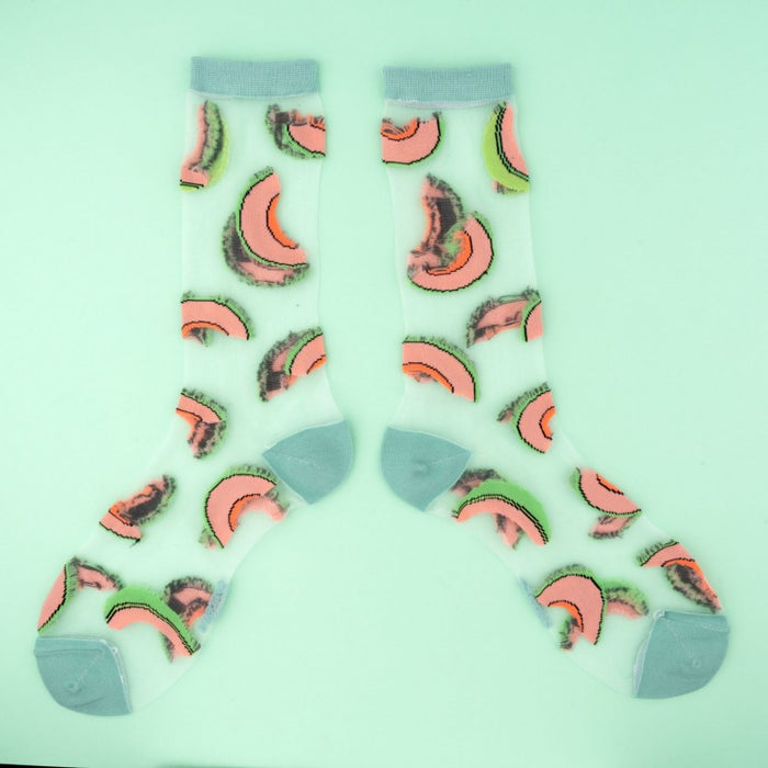 Calcetines transparentes - Melón