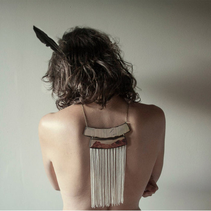 Collar de madera Pura Garra - Cielo y tierra