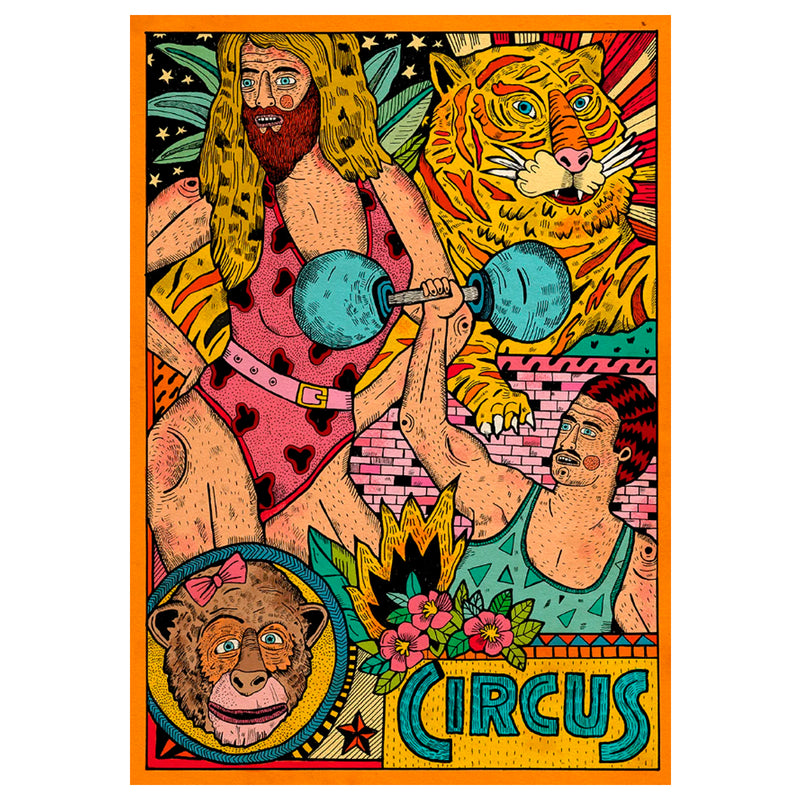 Print de Asís Percales A4 - "Circus"