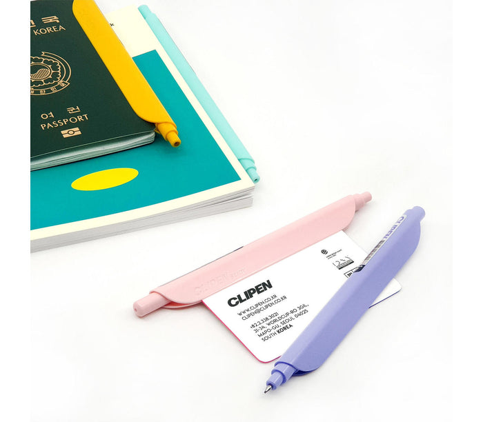 Bolígrafo clip - Morado Hada