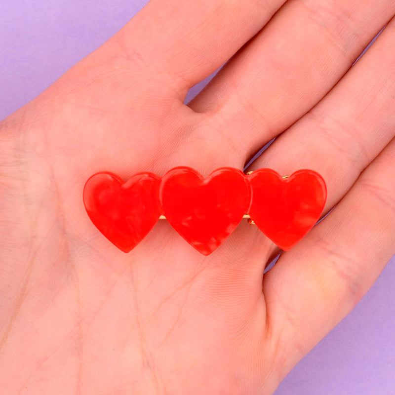 Pasador de pelo - Corazones 🥰