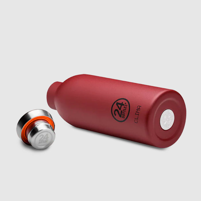 Botella de acero inoxidable 500 ml 24Bottles- Clima Country Red
