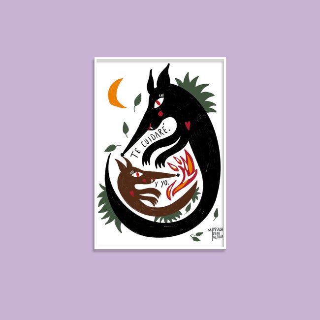 Print de Pesadaperoalegre A4 - "Cuidados"