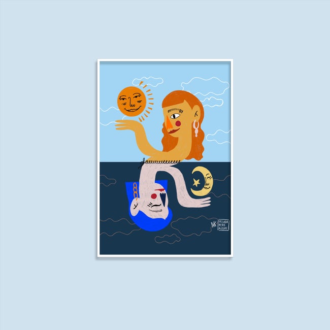 Print de Pesadaperoalegre A4 - "Dia y noche"