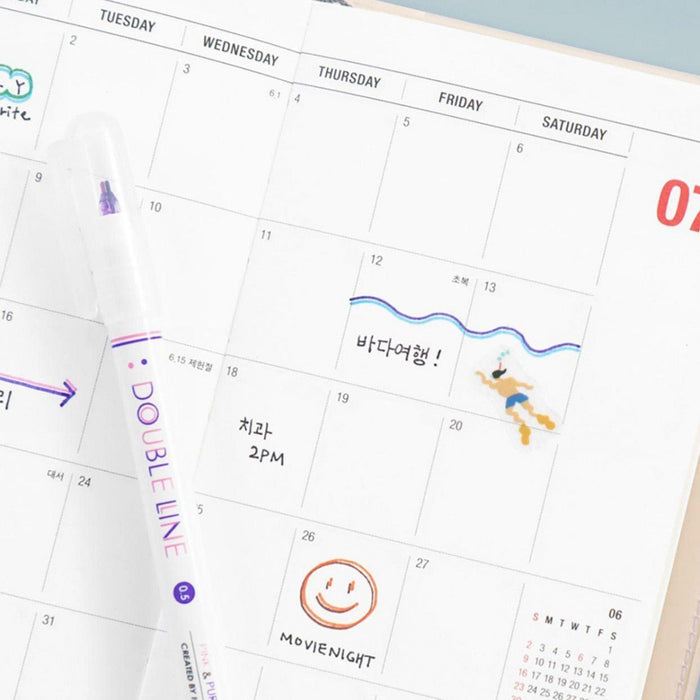 Set Rotuladores doble línea - Sunset