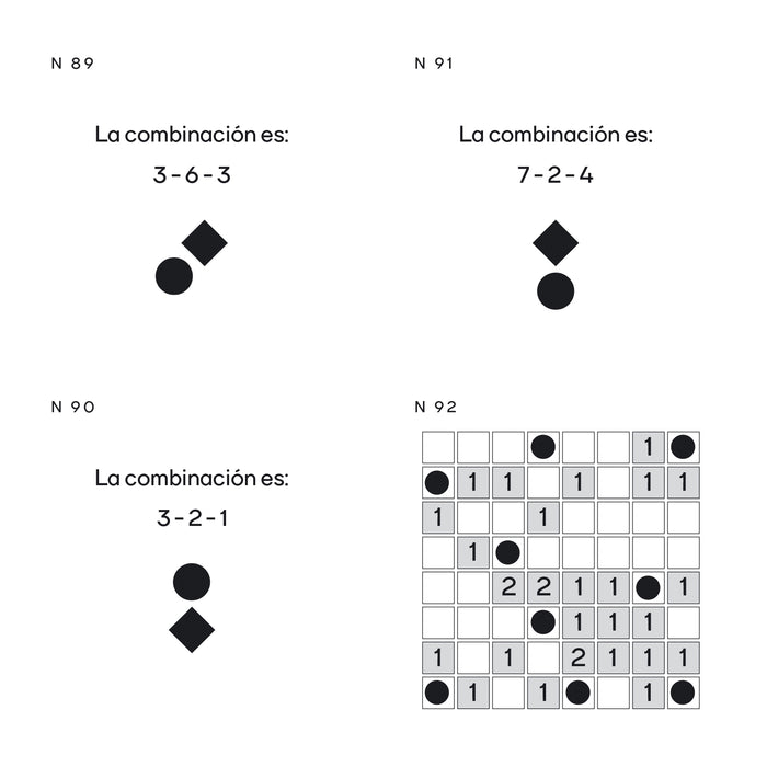 Librito de juego del ahorcado y otros juegos clásicos en formato rasca-rasca. Página interior.