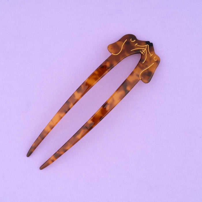 Palillo para el pelo - beso de Perros Salchicha