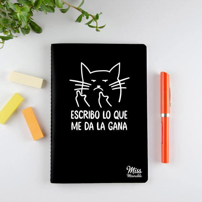 Libreta - "Escribo lo que me da la gana"