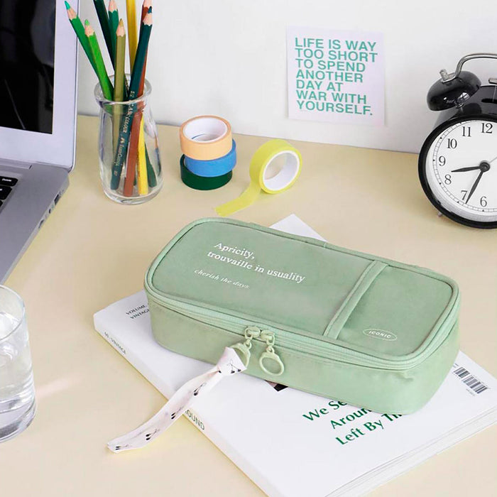 Estuche grande - Verde té