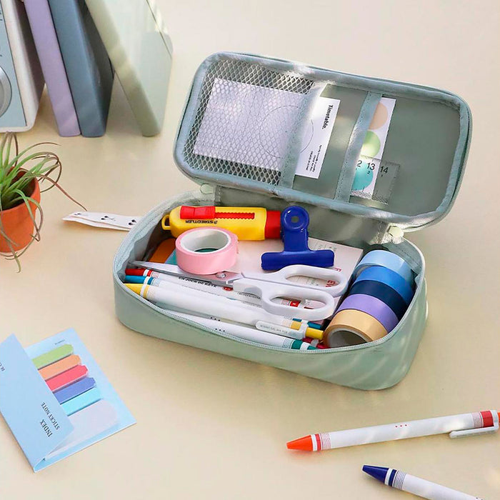 Estuche grande - Verde té