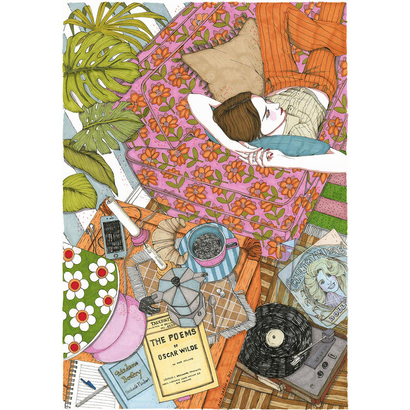 Print de Ana Jarén A4 - "Flower power"