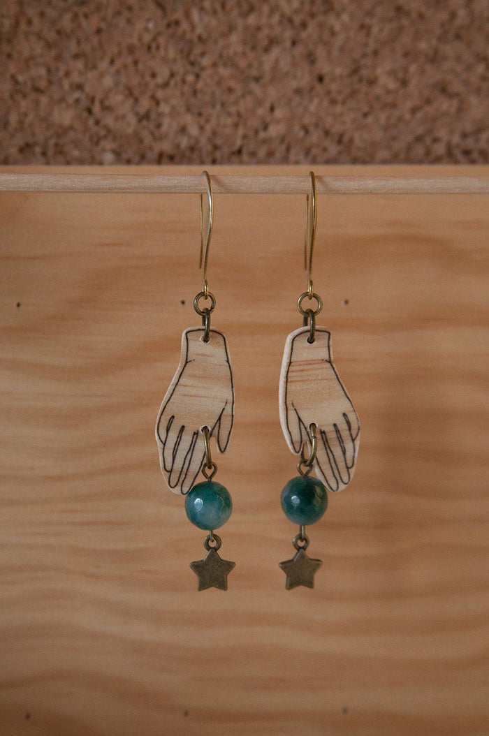 Pendientes de madera Pura Garra - Hechizo