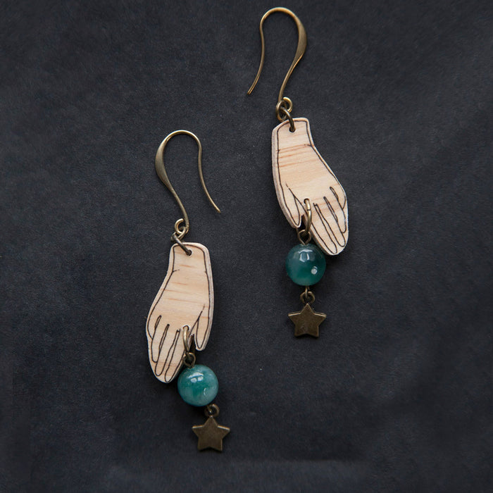 Pendientes de madera Pura Garra - Hechizo