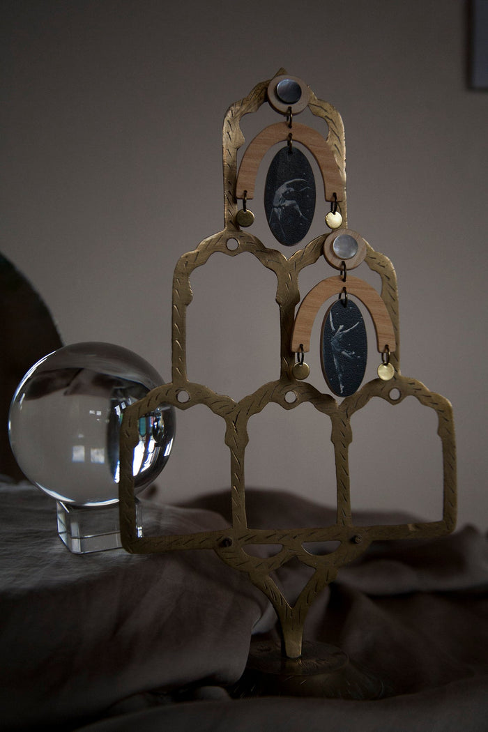 Pendientes de madera Pura Garra - Isadora Duncan