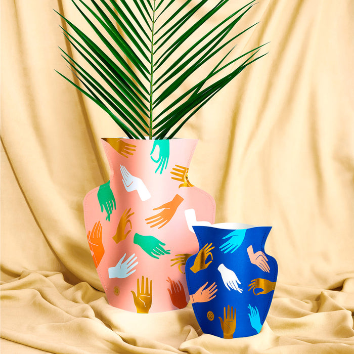 Jarrón de papel Octaevo - Hamsa Pink