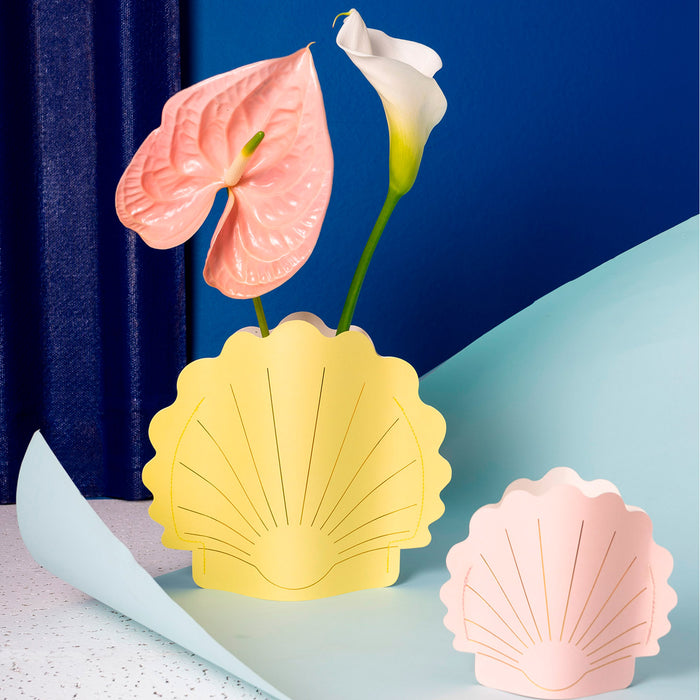 Jarrón de papel Octaevo - Hera Yellow