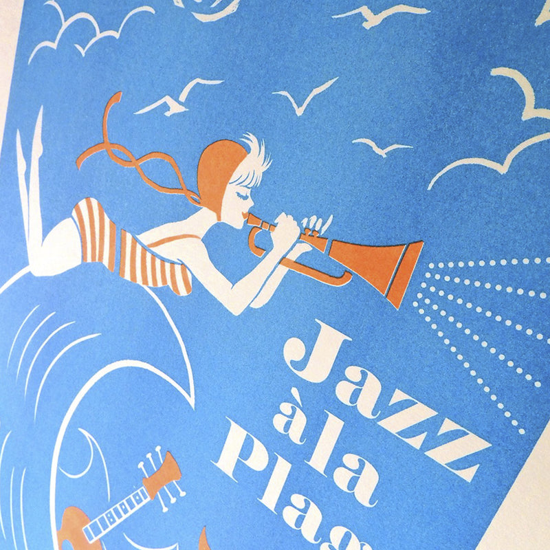 Print de El Marqués A3 - "Jazz à la Plage"