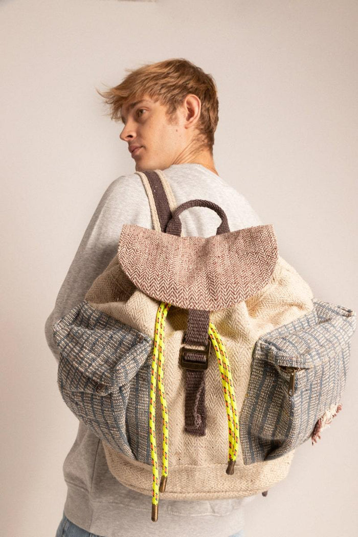 Mochila - Kala Azul y Marrón