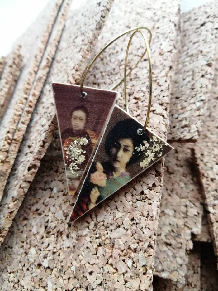 Pendientes de madera Pura Garra - Kioto