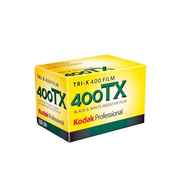 Caja de la pelicula Kodak Tri-X ISO 400 en blanco y negro