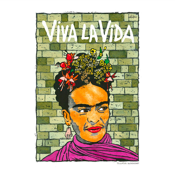 Print Frida Kahlo A4 - Viva la vida