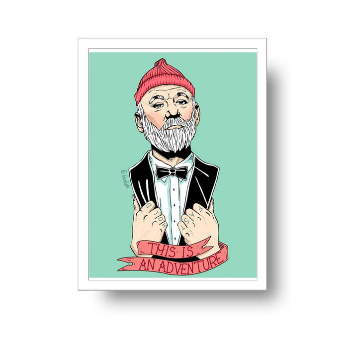 Print de La Barbuda A4 - "This is an adventure"