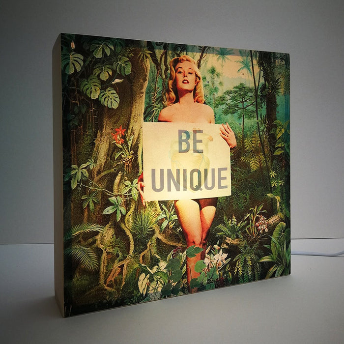 Caja de luz - "Be Unique" de El Lucernario