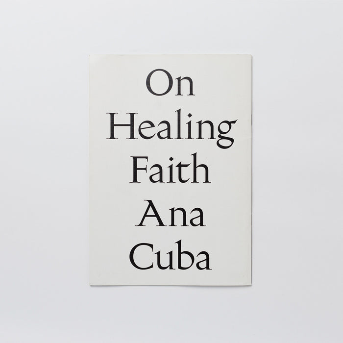 Libro - "On healing faith" de Ana Cuba