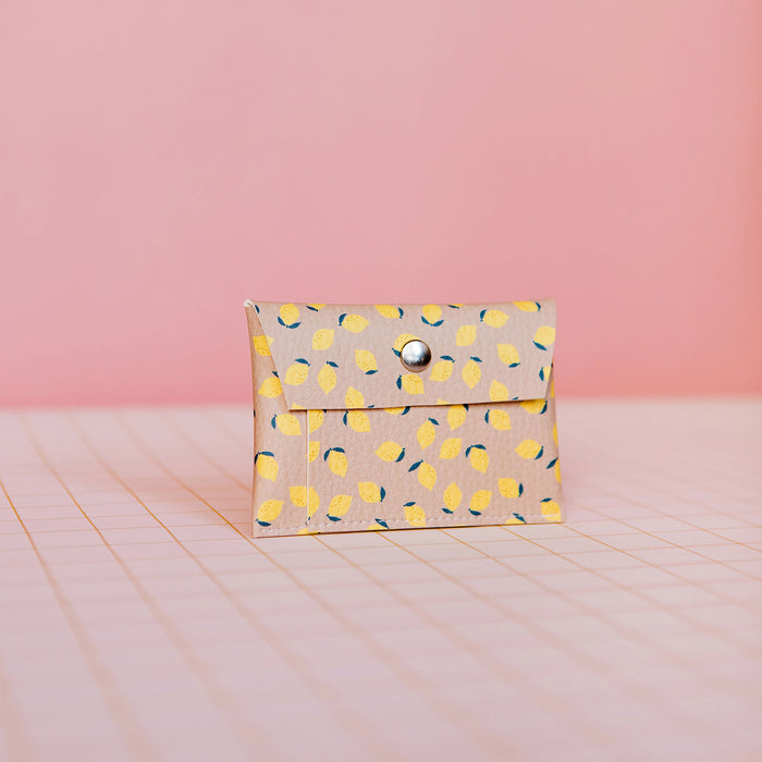 Tarjetero - Limones Nude 🍋