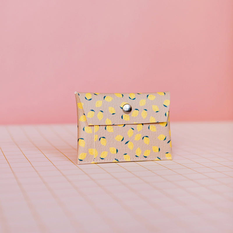 Tarjetero - Limones Nude 🍋
