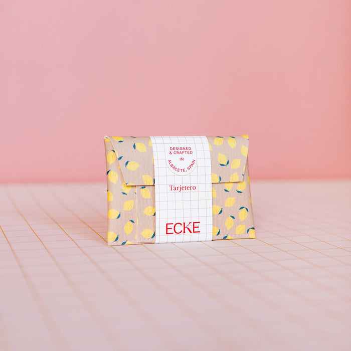 Tarjetero - Limones Nude 🍋
