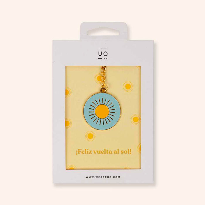 Llavero metálico - Feliz vuelta al sol
