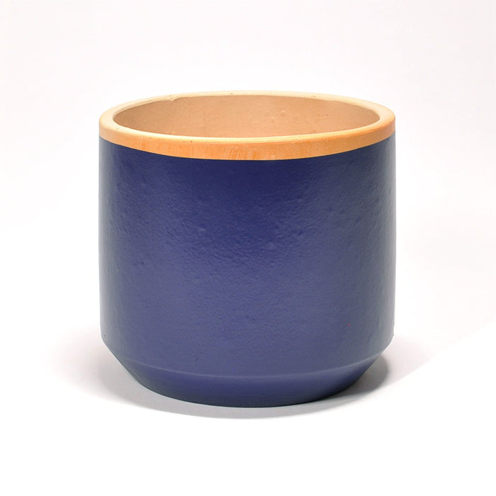 Macetero de barro Casa Atlântica - Lama Azul Noche talla S