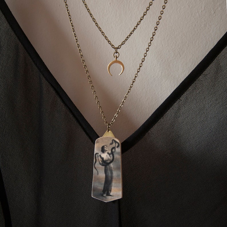 Collar de madera Pura Garra - María Naglowska