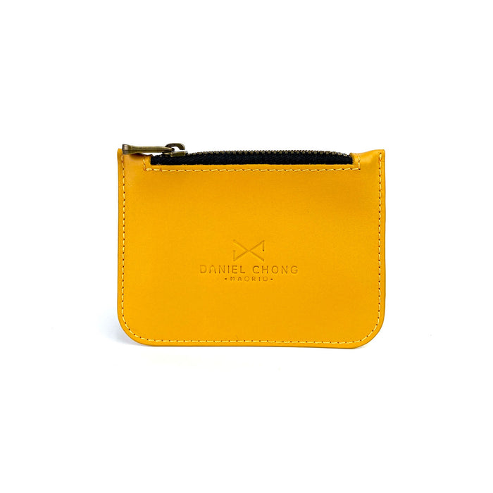 Monedero de piel Daniel Chong - Amarillo
