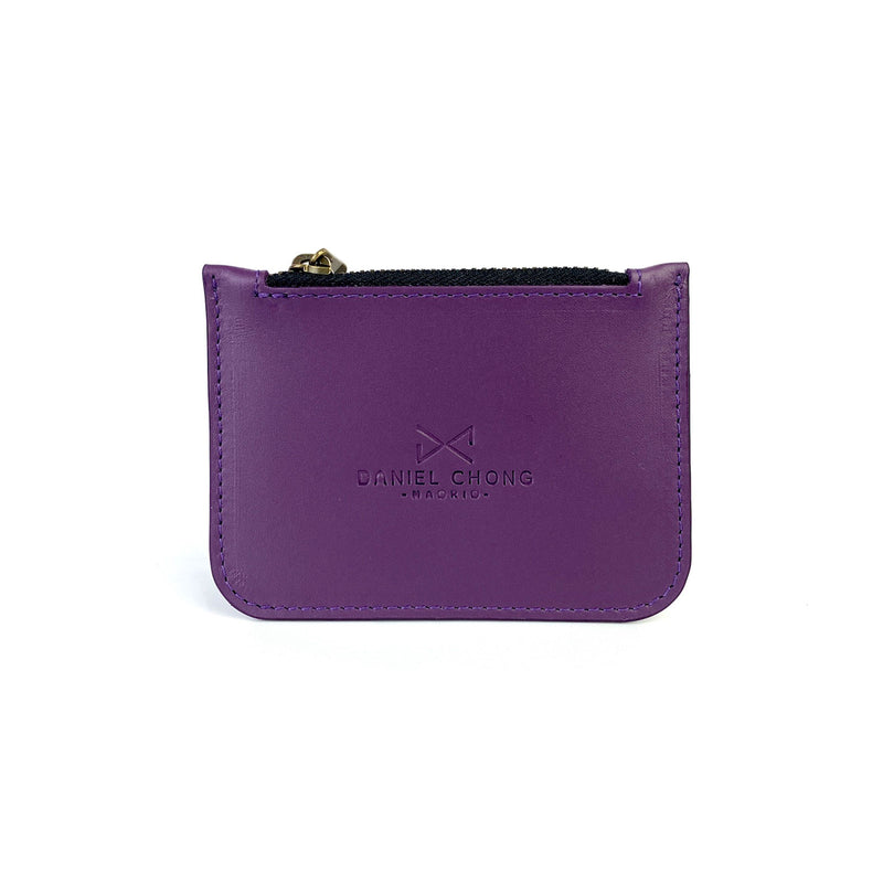 Monedero de piel Daniel Chong - Morado