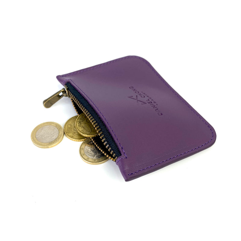 Monedero de piel Daniel Chong - Morado