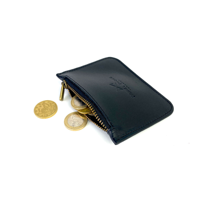 Monedero de piel Daniel Chong - Negro