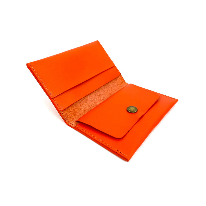 Tarjetero con monedero de Daniel Chong - Naranja