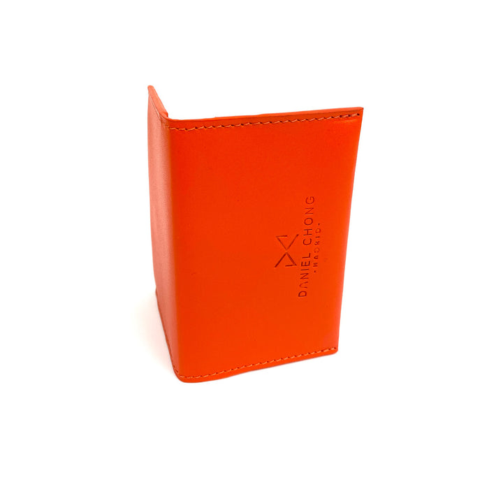 Tarjetero con monedero de Daniel Chong - Naranja