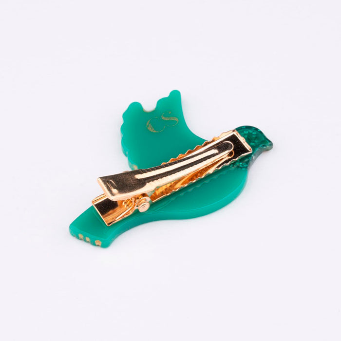 Pasador de pelo - Pájaro verde 🐦