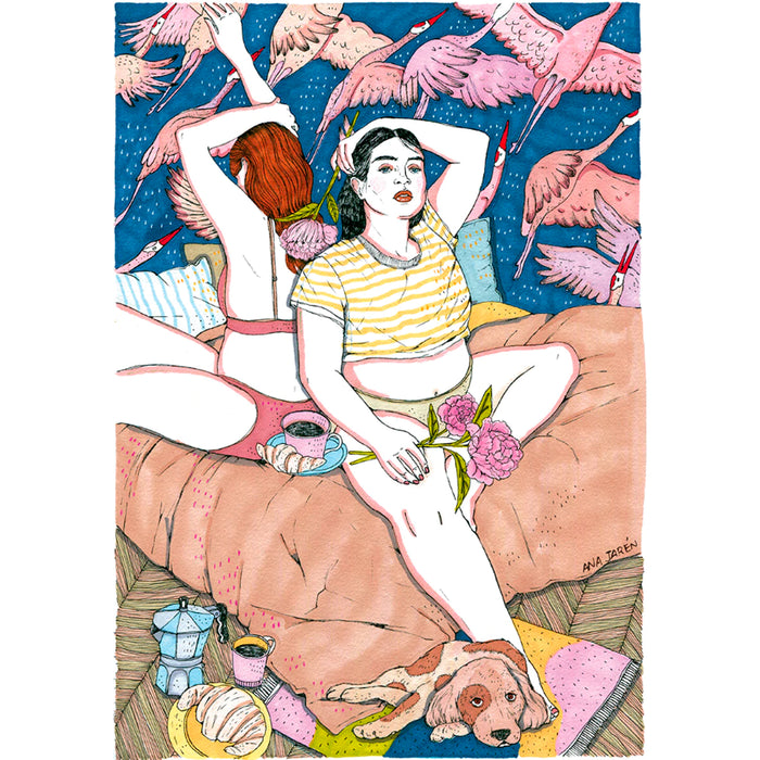 Print de Ana Jarén A4 - "Pájaros"