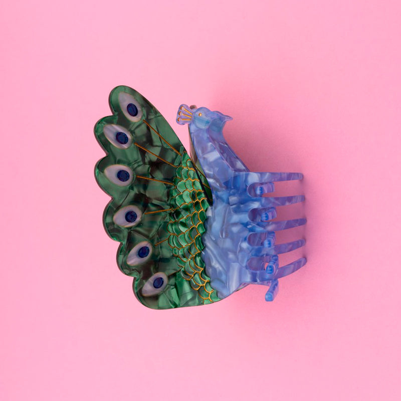 Pinza para el pelo - Pavo real 🦚