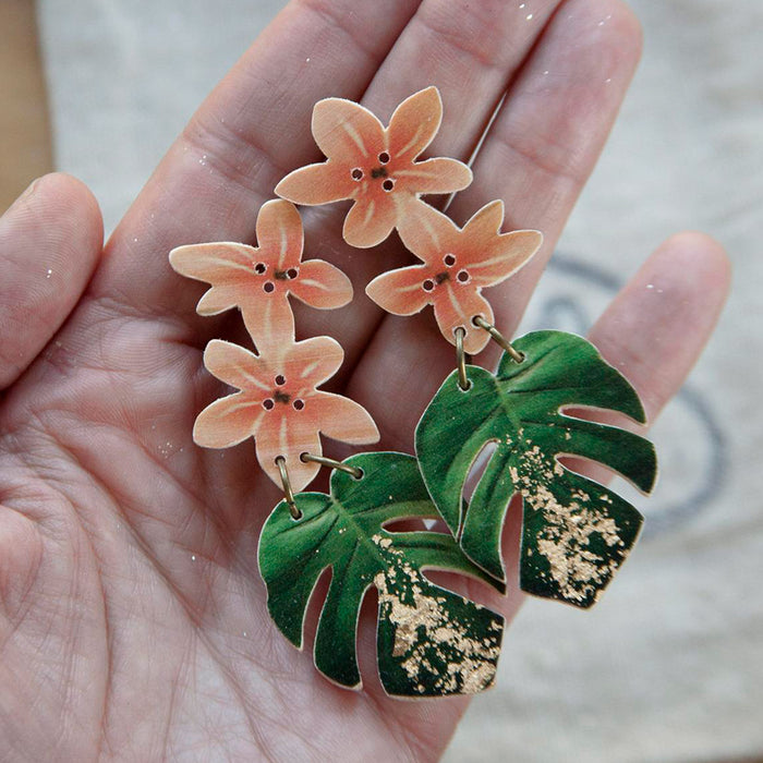 Pendientes Pura Garra - Monstera