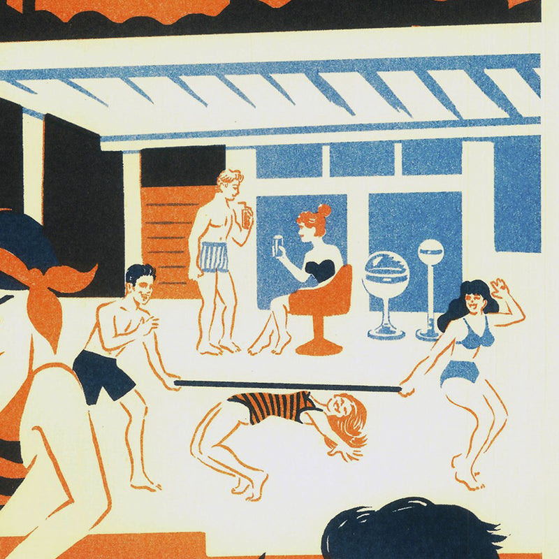 Print de El Marqués A3 - "Pool Party El Recibidor"