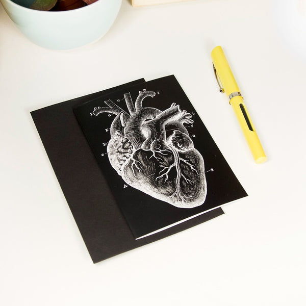 Postal - Corazón anatómico