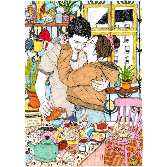 Print de Ana Jarén A4 - "Breakfast and love"